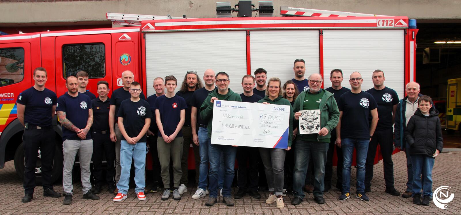 Fire Crew Hertals Brandweer Kempen post Herentals : €7.000 voor VOC Herentals