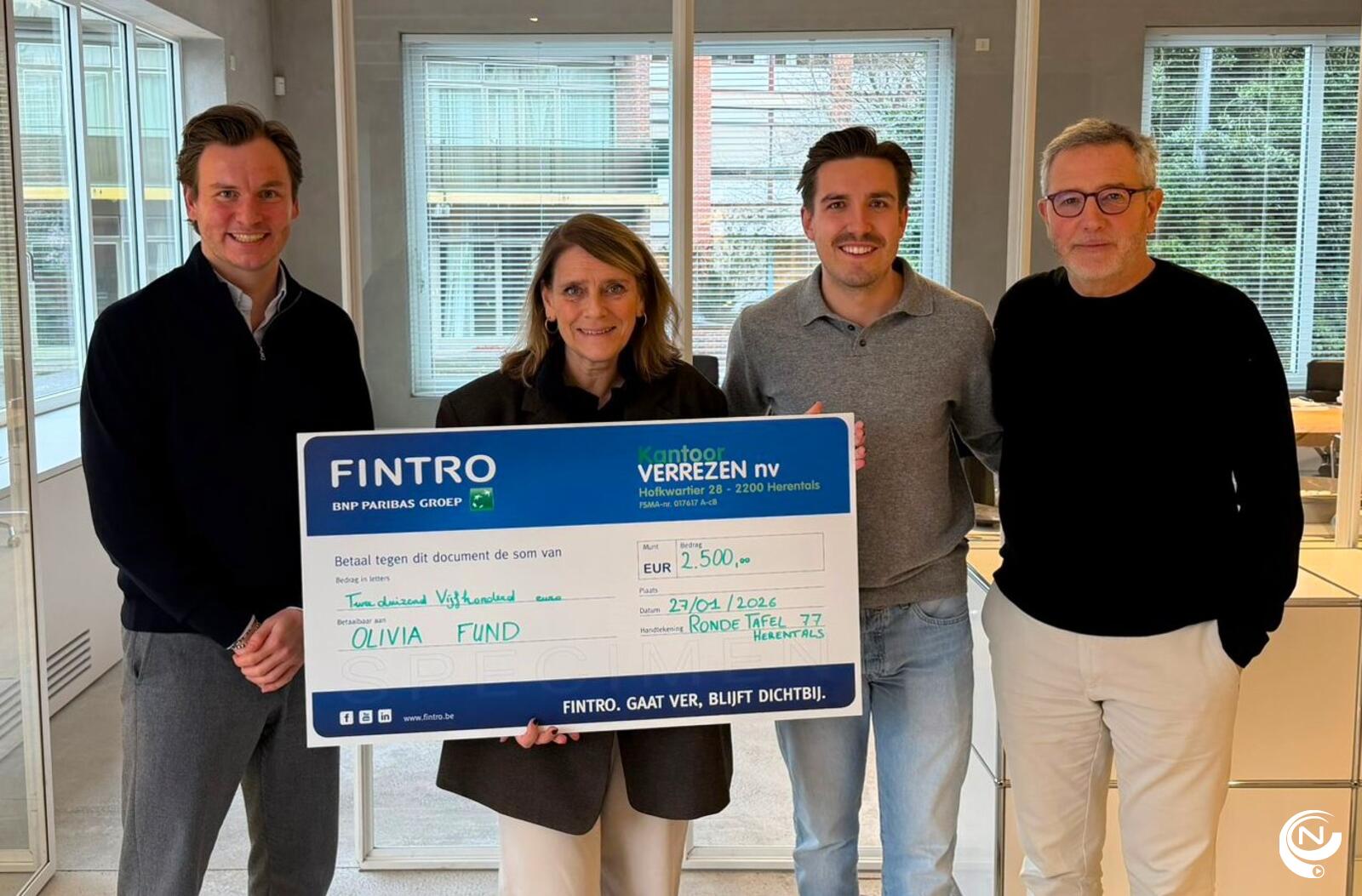 Olivia Fund cheque 