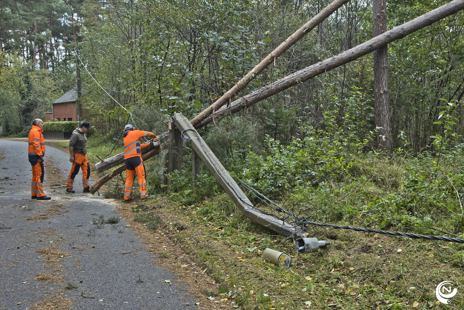 Stormschade Molenbaan - foto Adrie de Kok