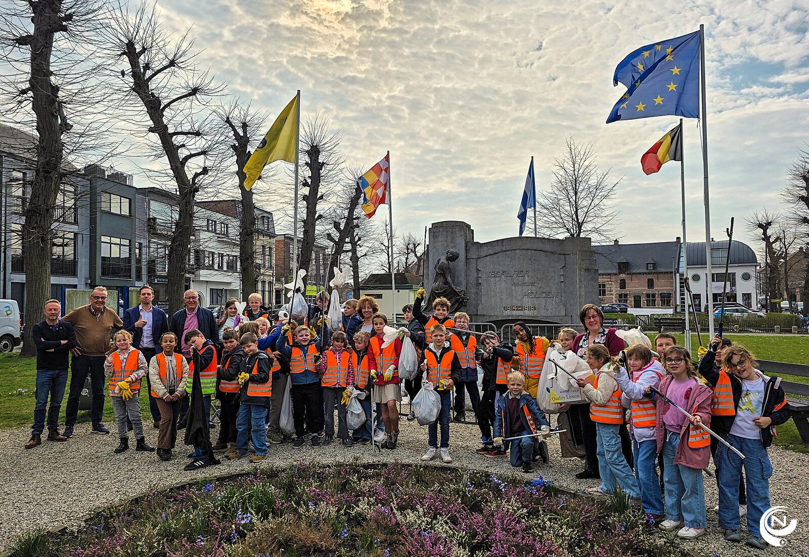 Berlaar leerlingen zwerfvuilactie 