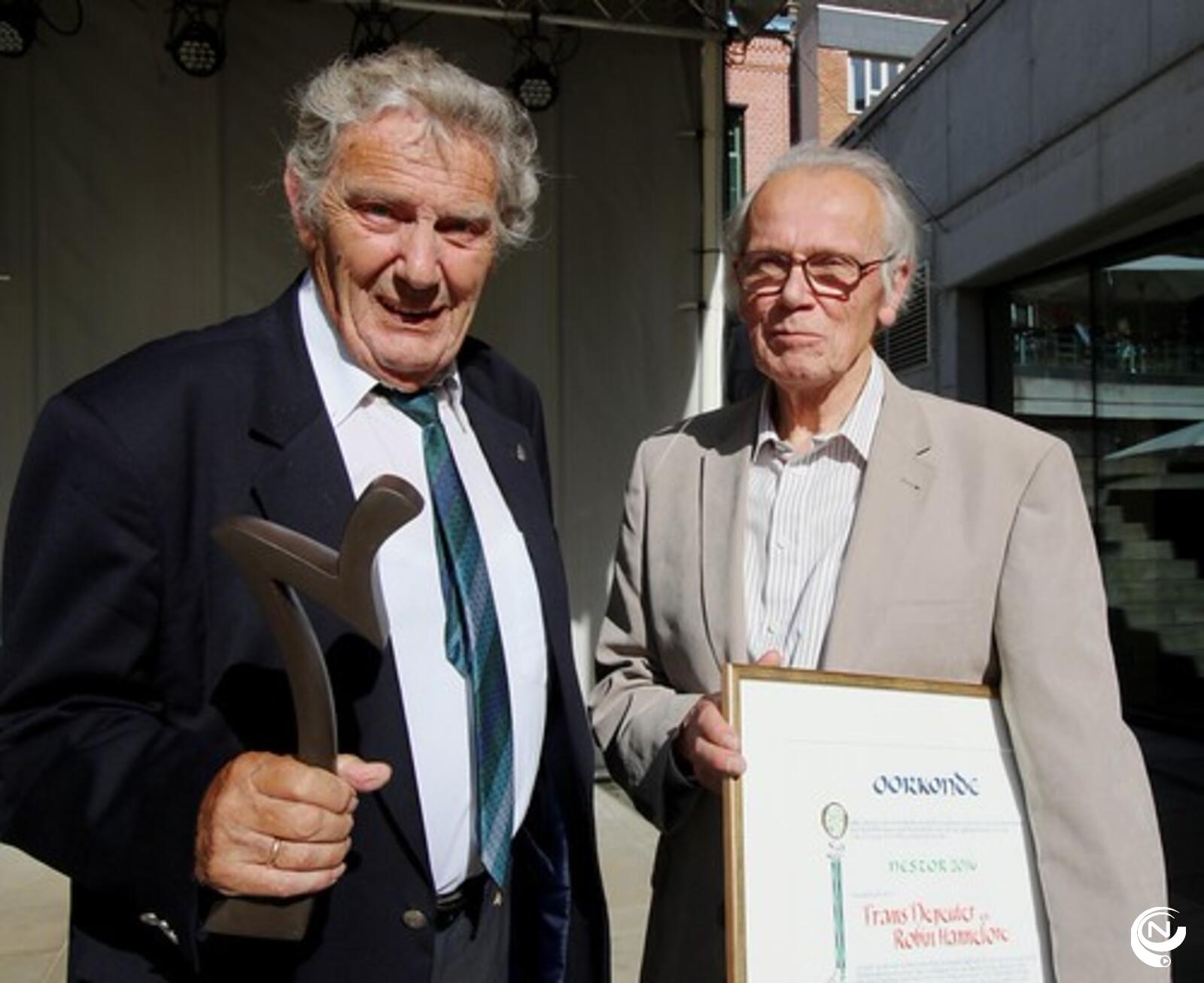  Gust Obbels (l.) en Frans Depeuter  - Nestorprijs 2016 