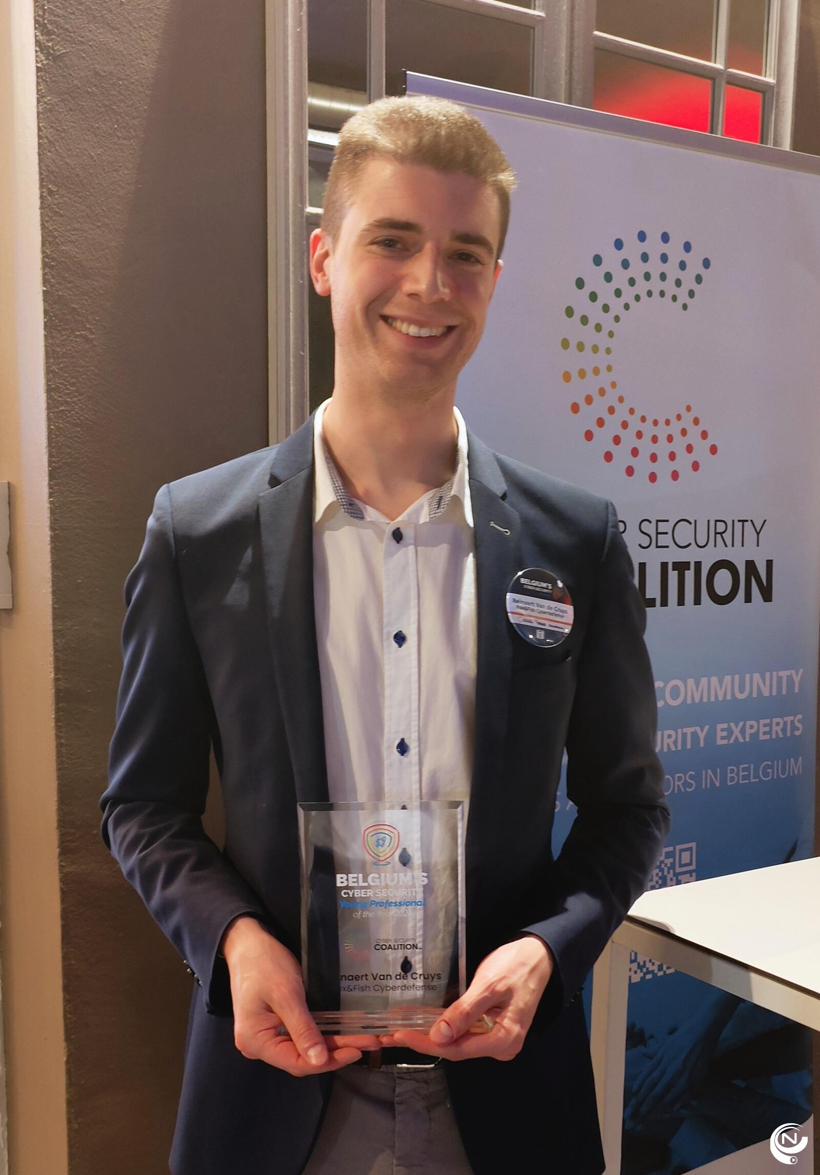 Ethisch hacker Reinaert Van de Cruys verkozen tot Young Cyber Security Professional of the year