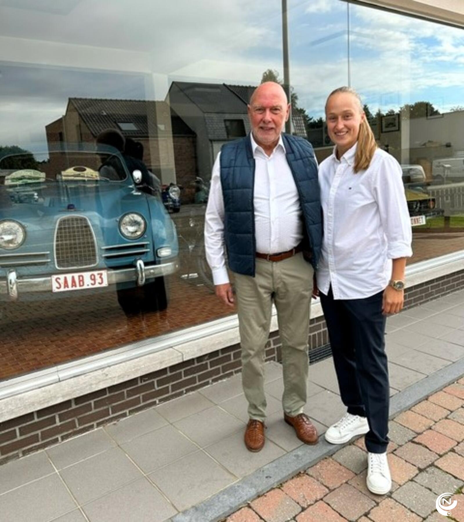 Laurence Luyten samen met vava Jos Luyten van Garage Mazda Luyten