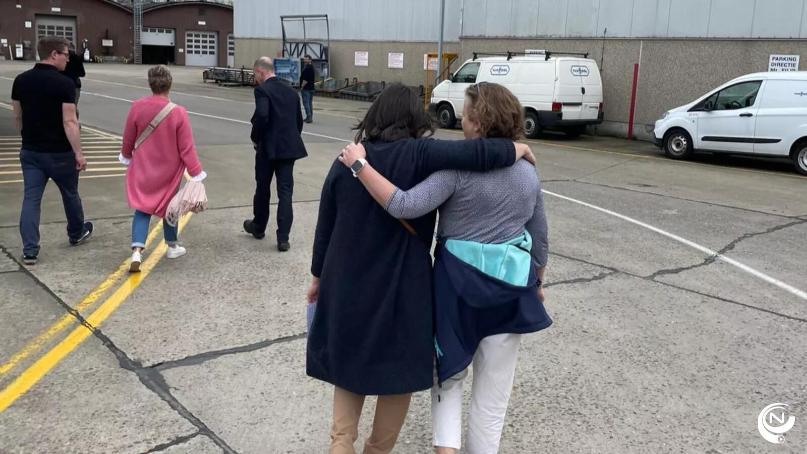 Van Hool failliet - emoties personeel - foto VRTNWS