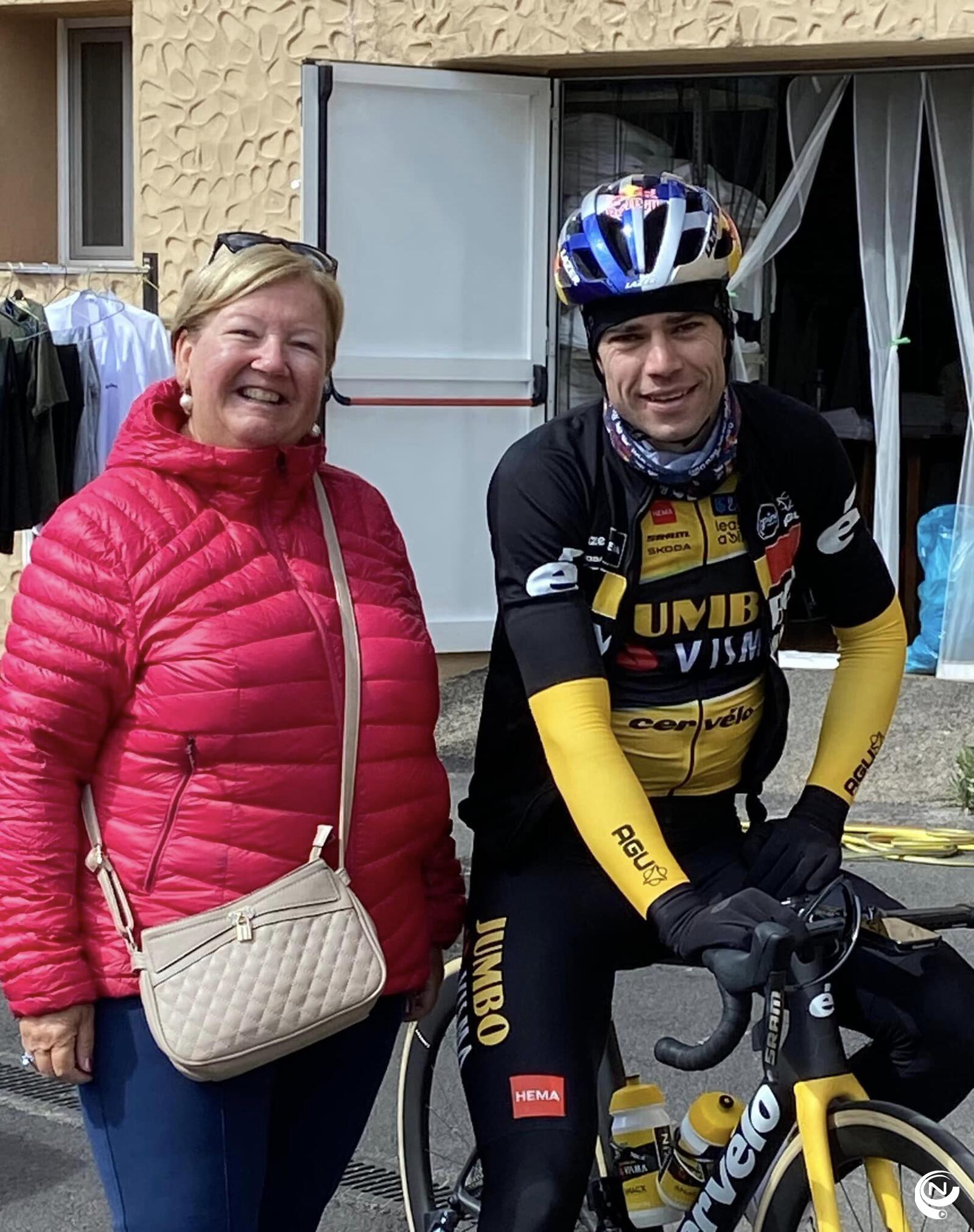 Wout en supporter Sonja in Spanje 