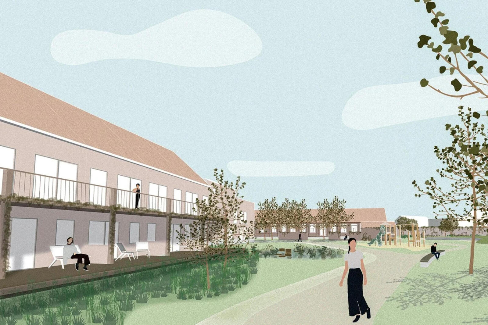 Vossenbergwijk - tek. Stramien 