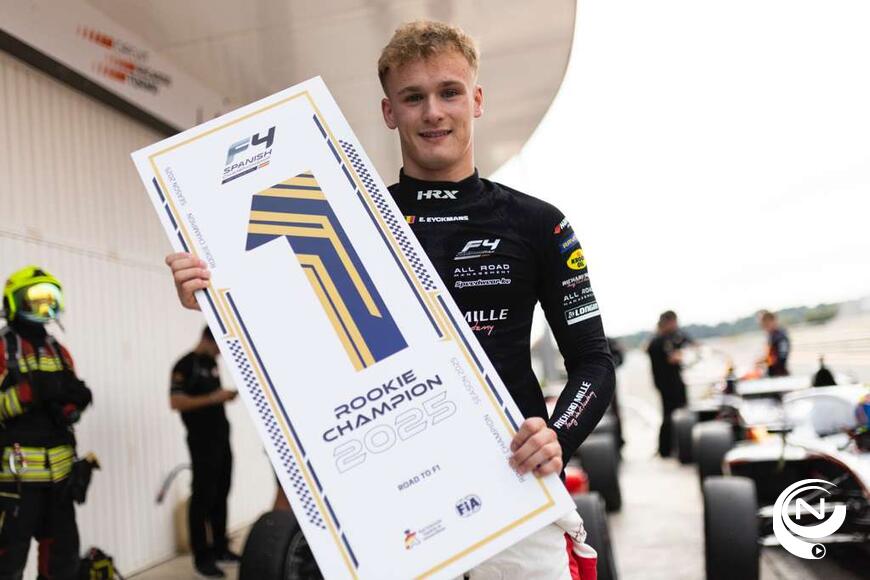 Ean Eyckmans kroont zich tot Rookie-kampioen Spaans Formule 4- kampioenschap 2025