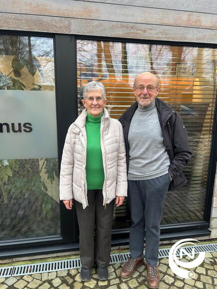 AZ Herentals Patiënte Maria Daemen met man.