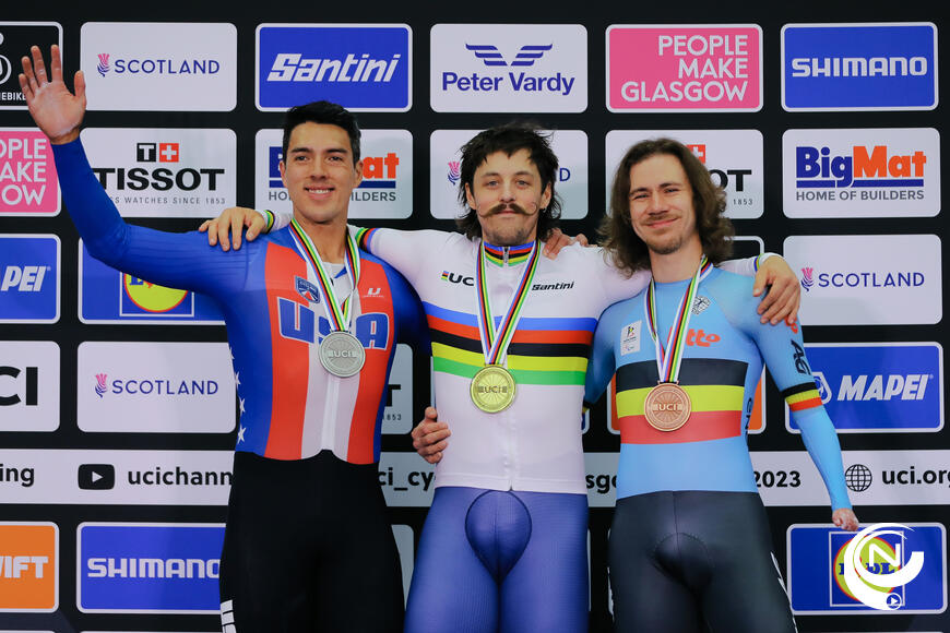 Niels Verschaeren knalt naar bronzen medaille op WK G-baanwielrennen