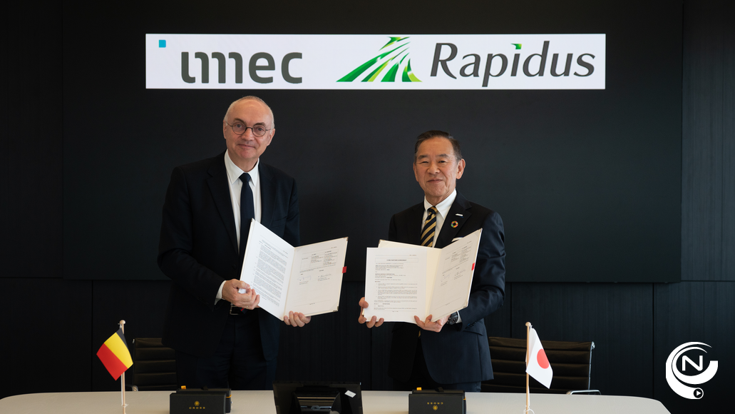 Luc Van den hove, CEO van imec en Dr. Atsuyoshi Koike, President CEO Rapidus 