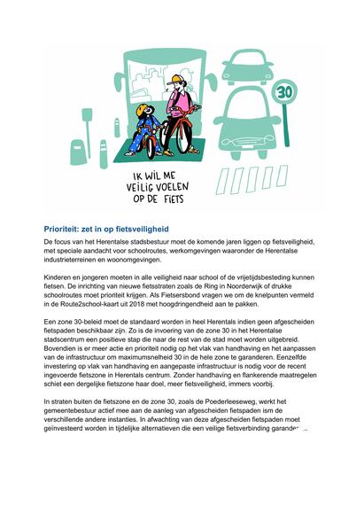 Memorandum 2024 Fietsersbond Herentals