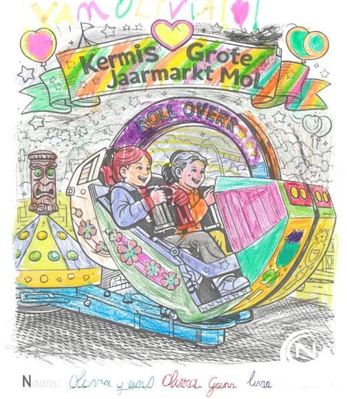 Winnaars kleurwedstrijd kermis jaarmarkt Mol