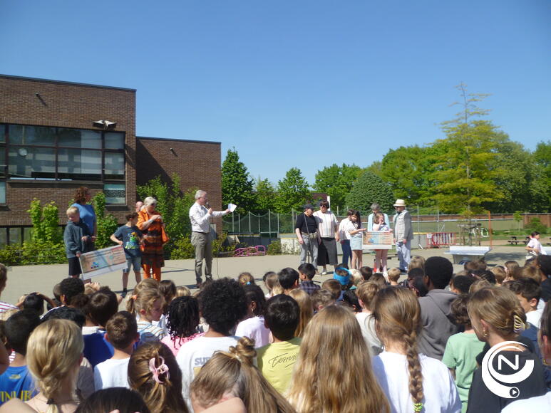 Geslaagde sponsortocht (W)Onderwijs:  cheques voor goede doelen ‘vzw Den Brand’ en ‘Cunina’