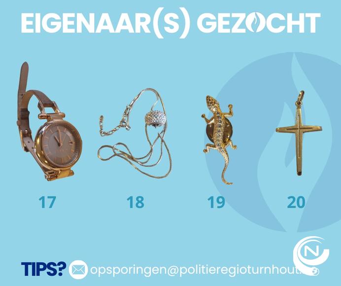 Politie Regio Turnhout : juwelen woninginbraken