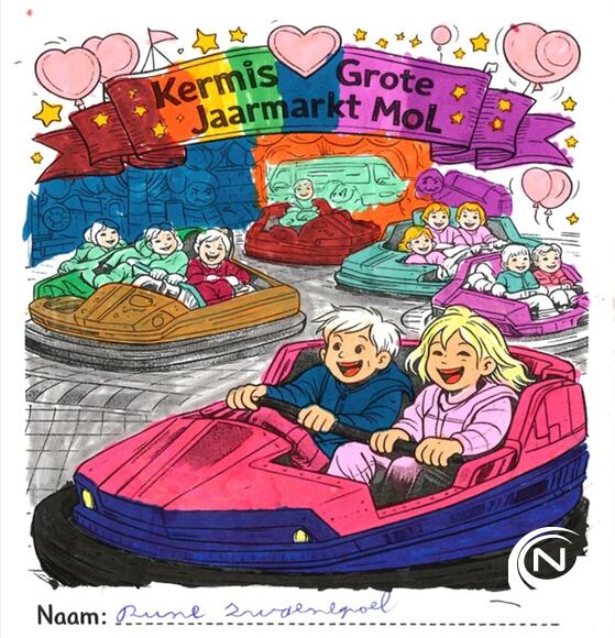 Winnaars kleurwedstrijd kermis jaarmarkt Mol
