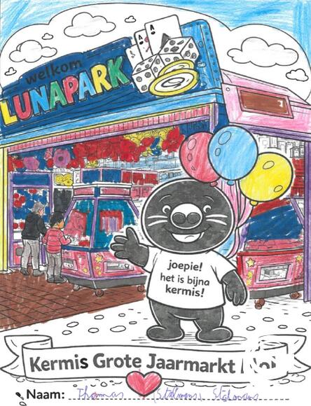 Winnaars kleurwedstrijd kermis jaarmarkt Mol