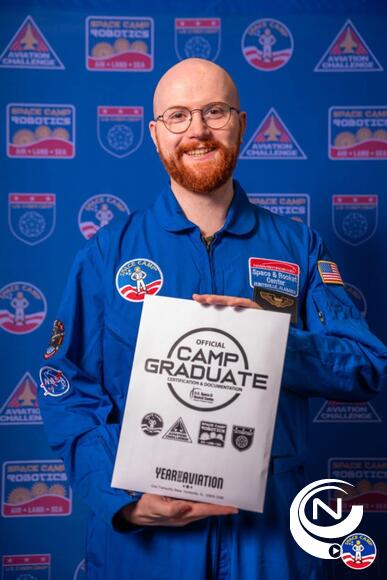 Alumnus certificaat van  de  Aerospace Challenge Space Camp for Adults @Huntsville (US)