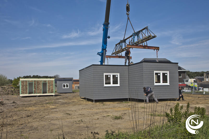 Woonunits voor Oekraïense vluchtelingen aan Jantjesblok Vorselaar