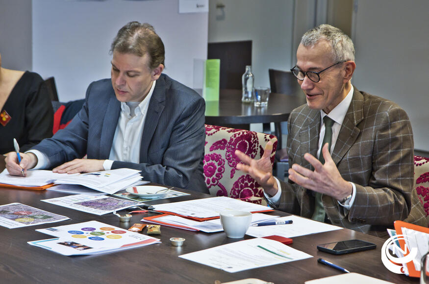 Minister Frank Vandenbroucke  op werkbezoek in de PIOEN Vorselaar