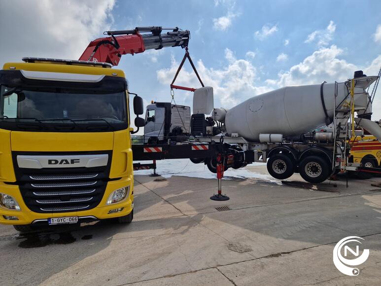 Betonmixer Betoncenter in Albertkanaal Poel Herentals