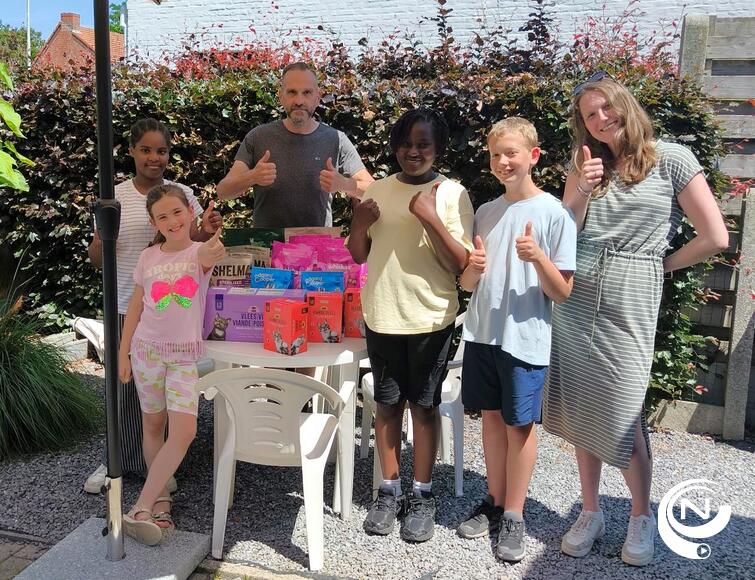 Poezenasiel vzw Little Jungle krijgt steun van leerlingen basisschool De Vesten 