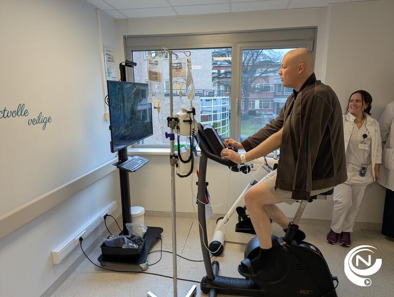 Virtueel fietsen als innovatieve revalidatievorm voor kankerpatiënten in Imeldaziekenhuis.