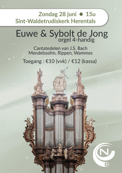 4-handig en 4-voetig orgelconcert door Euwe en Sybolt de Jong
