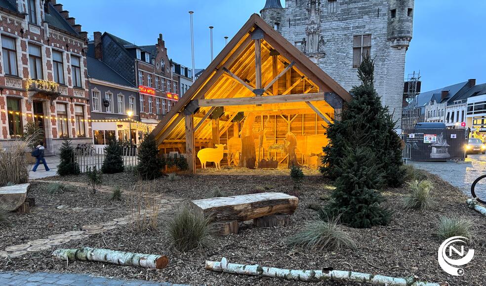 Leerlingen kOsh bouwen gloednieuwe, duurzame kerststal voor stad Herentals