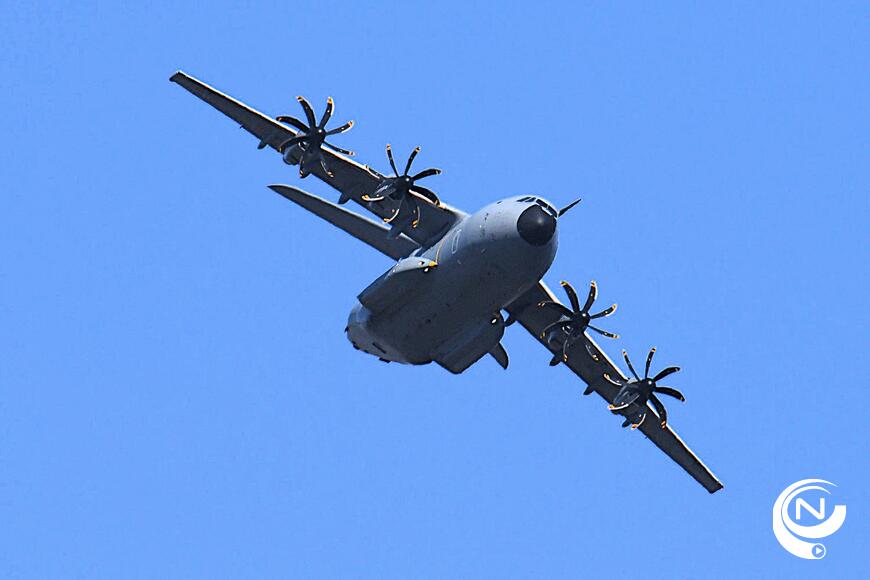 Belgische luchtmacht oefent boven de Kempen 