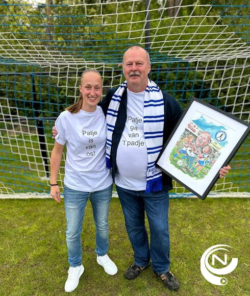 Kapitein Laurence Luyten samen met succes trainer Pat Haesendonckx