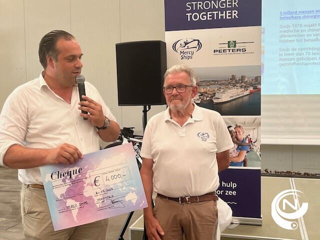 Mercy Ships mocht cheque van €4.000 in ontvangst nemen van de VP Classic 2025
