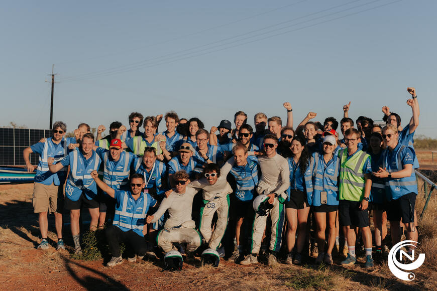Sterke start: Belgisch Solar Team, met 3 Kempenaren (!), klimt naar top 3 in WK zonnewagenracen Australië