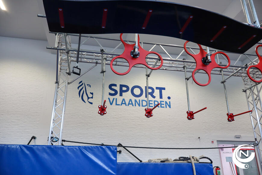 In Sport Vlaanderen Herentals opende vanmorgen een Ninja Warrior-parcours
