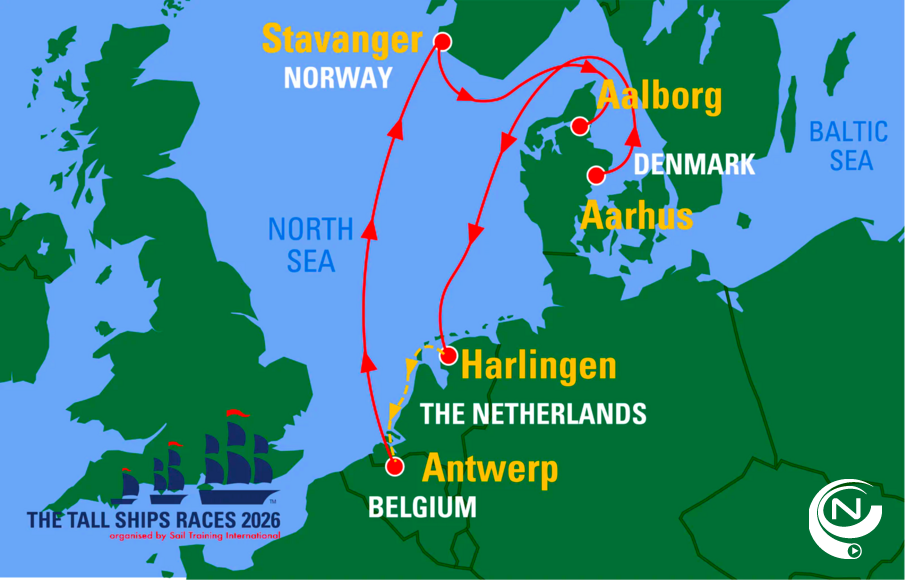 Antwerpen telt af naar The Tall Ships Races