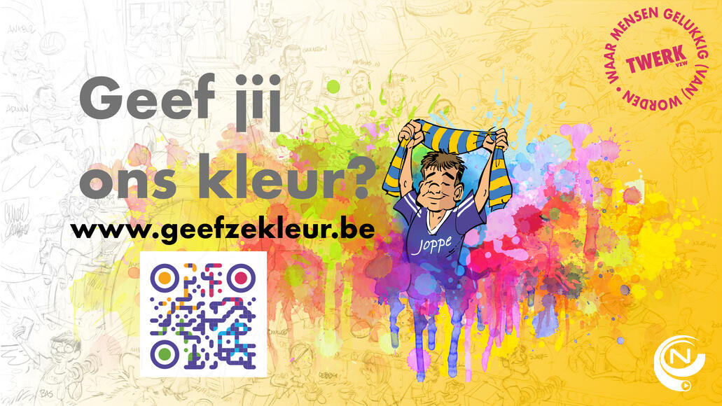 'Geef TWERK kleur met je gulle gift'