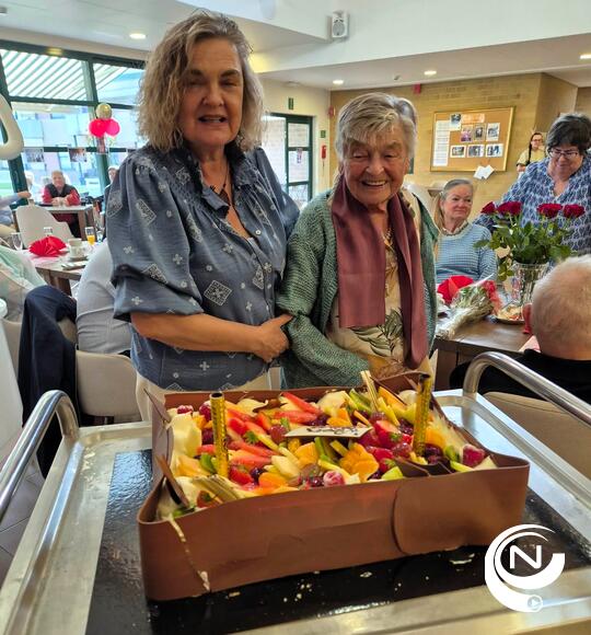 Feesttaart voor Wieza 100 jaar