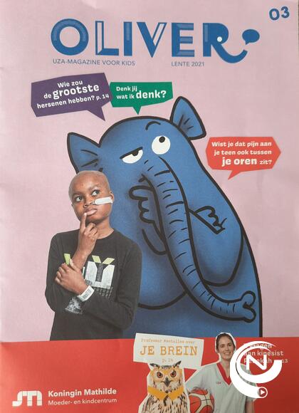 Wilfred op de cover van het UZA-magazine