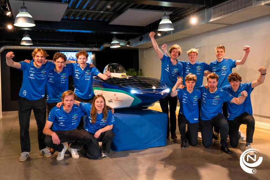 Belgisch Solar Team rijdt voor het eerst volledige ronde op Vlaamse wegen