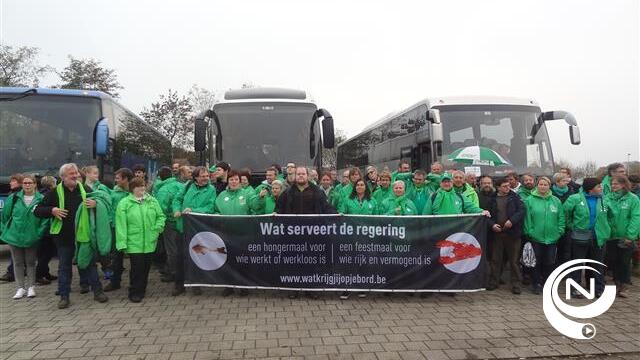 120.000 betogers op nationale betoging tegen maatregelen regering, sterke delegaties uit Neteland