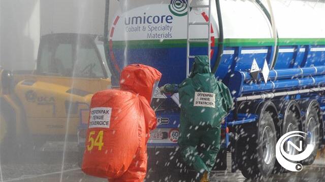 Grote rampenoefening bij Umicore Olen (2) - foto's