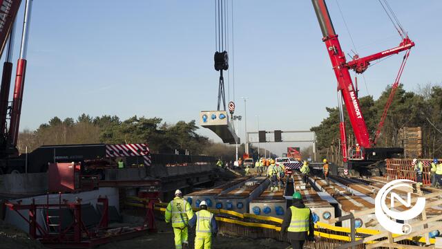 E313: werken aan brug Herentals-West rond - extra foto's - UPDATE snelweg open