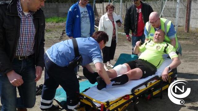 Grensrechter Patrick Weyers loopt zware knieblessure op in AC Olen-SKS Herentals 