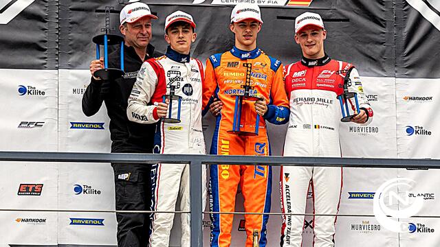 Ean Eyckmans schittert met 3e plaats in Formule 4-race in Navarra (ES)