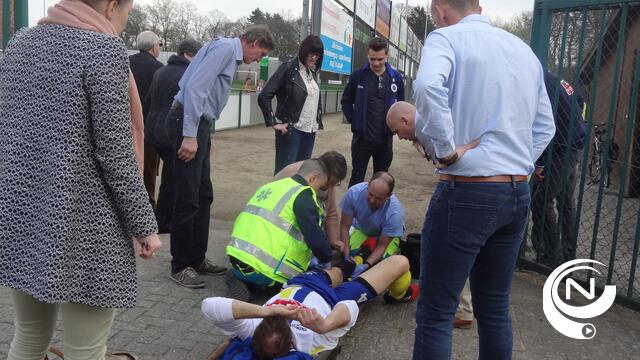 Ernstige enkelblessure voor Dries Matthys in SKS Herentals-AC Olen 