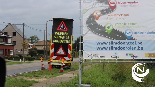 Wegenwerken N13 Geelseweg vlotten goed
