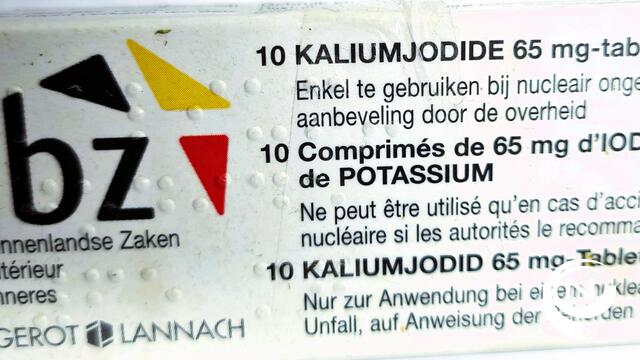 Overheid sensibiliseert burgers om jodiumtabletten in huis te halen