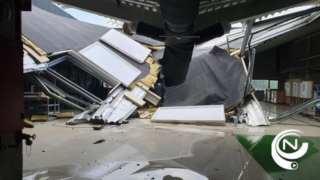 Dak nieuwe demonstratiehal VITO ingestort, oorzaak nog onbekend, niemand gewond