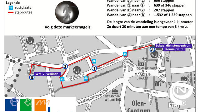 Olenaars wandelen eerste voetgangerscirkel in 
