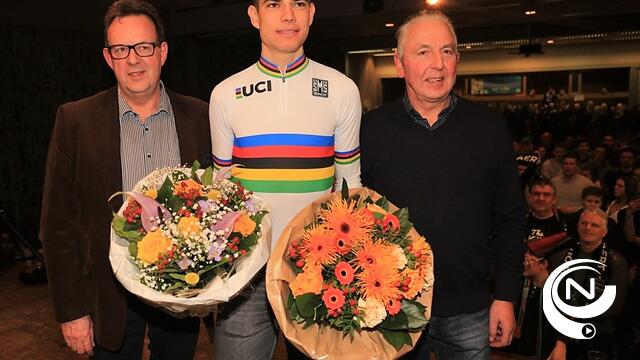 Wout van Aert 3 vaten bier van 3-voudig wereldkampioen op rij : feest tot de ochtend - foto's
