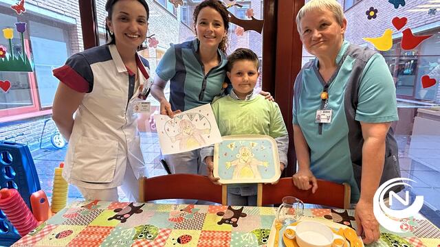  AZ Turnhout : 'Mille’s tekening mascotte Kiko de aap pronkt op nieuwe dienbladen van ziekenhuis'